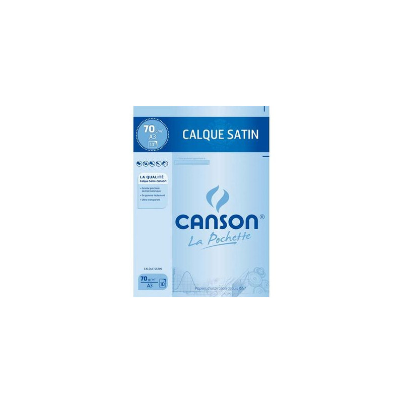 CANSON - Tampon de traçage - A3 - 50 feuilles - uni - Papiers arts