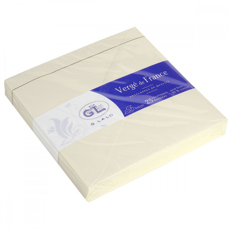 Enveloppe 140x140 velin 120g bleu nuit Pollen