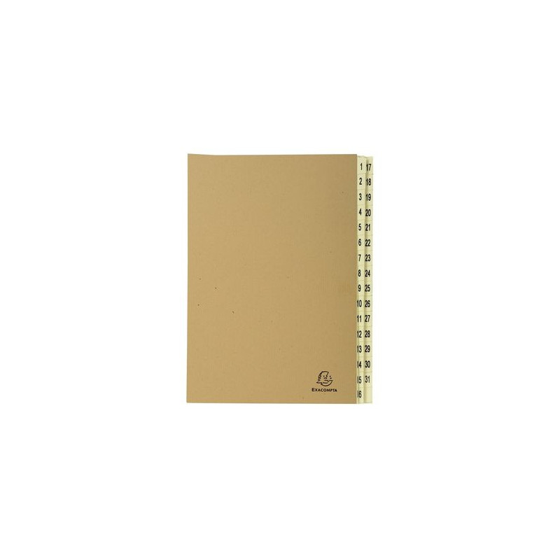 Porte-documents PA trieur 5 compartiments format A4, cuir effet daim  couleur taupe